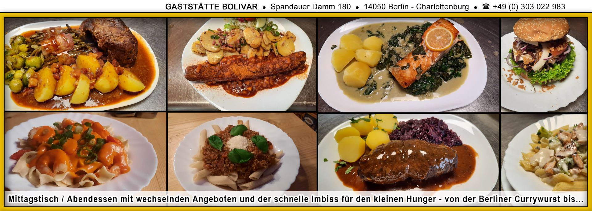 GASTSTÄTTE BOLIVAR, Restaurant, Lokal, Kneipe, Imbiss, Grill, Biker, Bikerin, Treff