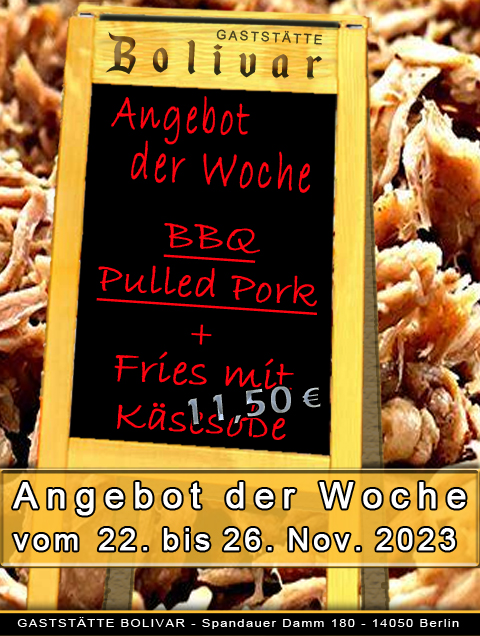 Angebot der Woche - 22 - 26 November 2023