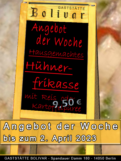 Angebot der Woche bis zum 2. April 2023