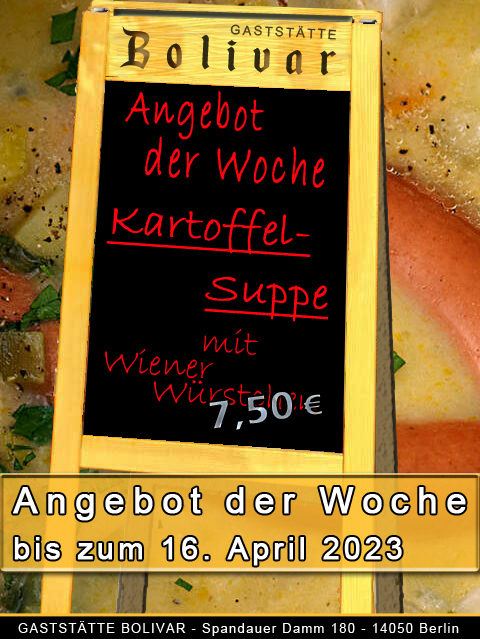 Angebot der Woche bis zum 16. April 2023